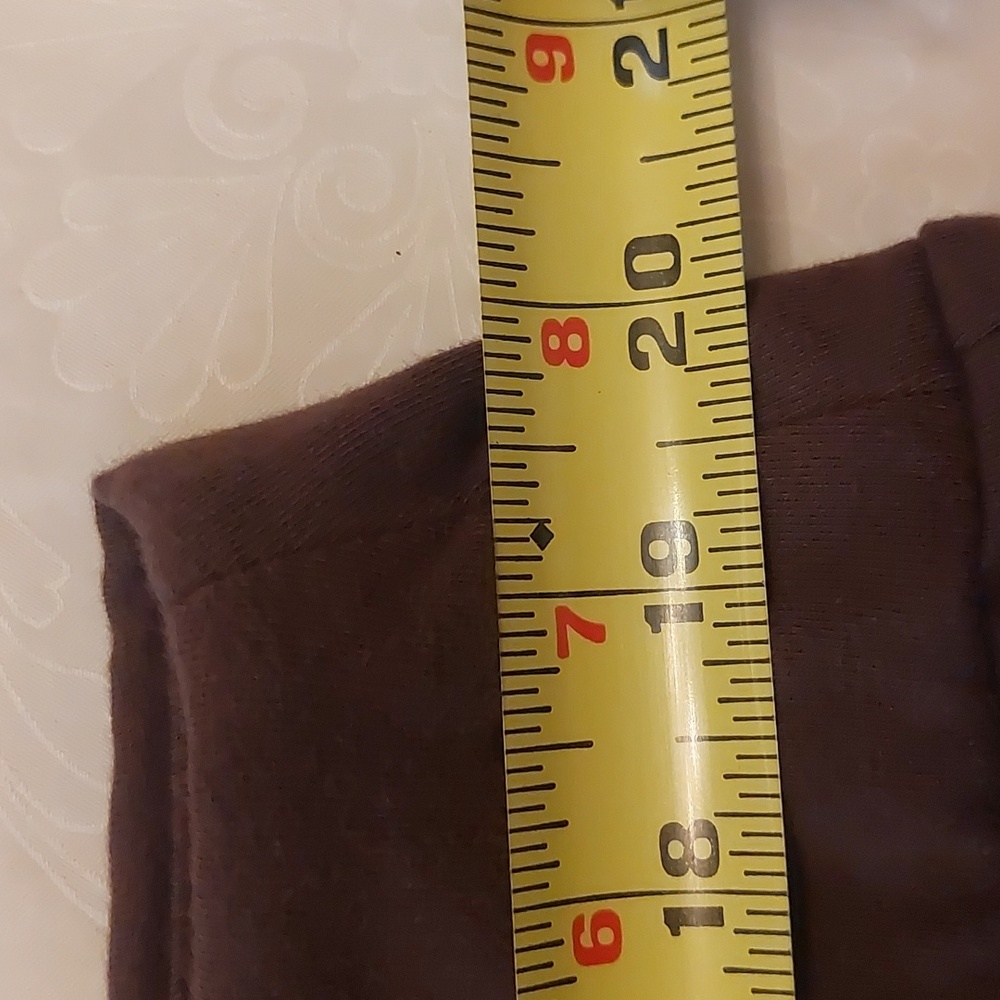 Terra & Sky Brown Pull On Leggings Plus Sz 2X 20W-22W - Picture 6 of 13